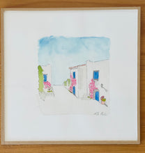 Cargar imagen en el visor de la galería, Pueblo blanco - Acuarela original
