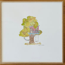 Cargar imagen en el visor de la galería, Casa del árbol - Acuarela original
